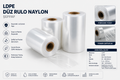LDPE Düz Rulo Naylon Seffaf 50 Mıcron 500 Metre